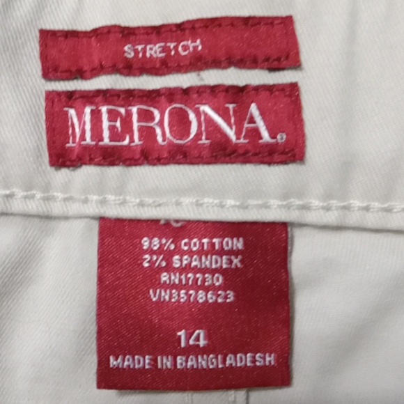 Merona women's cropped pants size 14 Mid Rise - Picture 5 of 6
